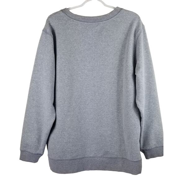 GreenTea Athletic Heathered Gray GRL PWR Sweatshirt Women's L/G - Picture 3 of 5